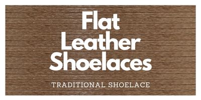 Leather Flat Shoelaces