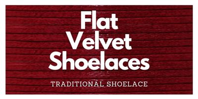 Velvet Flat Shoelaces